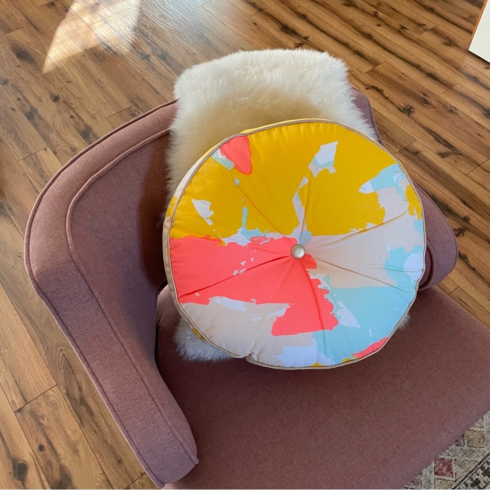 Oh Joy Abstract Round Decorative Throw Pillow